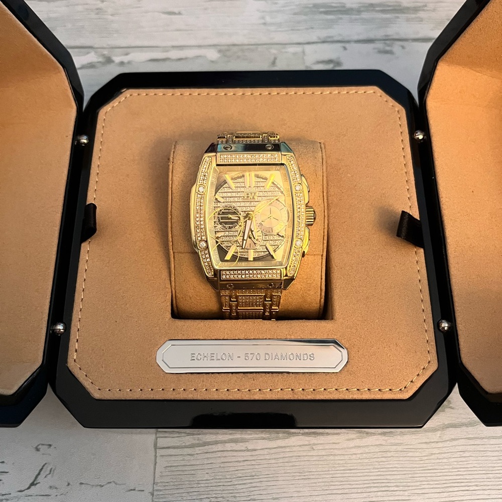 Gold Watch with Diamonds